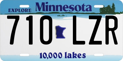 MN license plate 710LZR