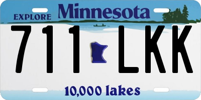 MN license plate 711LKK
