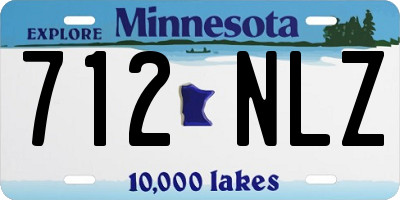 MN license plate 712NLZ