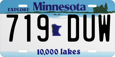 MN license plate 719DUW