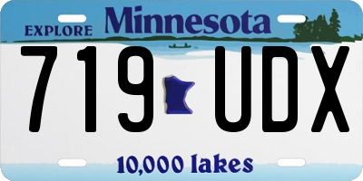 MN license plate 719UDX