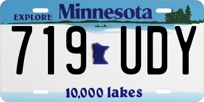 MN license plate 719UDY