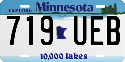 MN license plate 719UEB