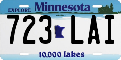 MN license plate 723LAI