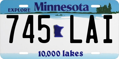 MN license plate 745LAI