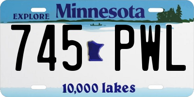 MN license plate 745PWL