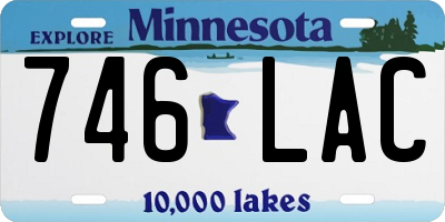 MN license plate 746LAC