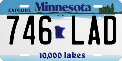 MN license plate 746LAD