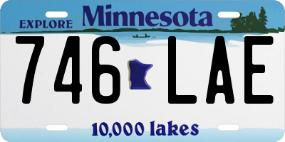 MN license plate 746LAE