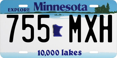 MN license plate 755MXH