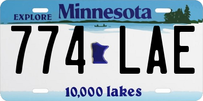 MN license plate 774LAE