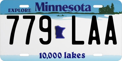 MN license plate 779LAA
