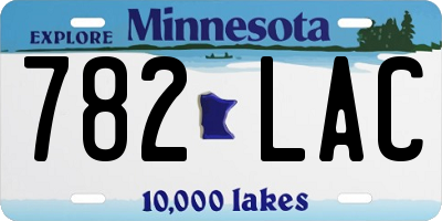 MN license plate 782LAC