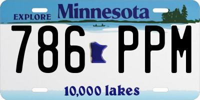 MN license plate 786PPM