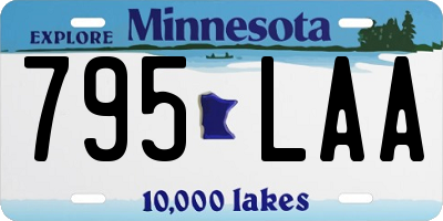 MN license plate 795LAA