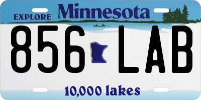 MN license plate 856LAB