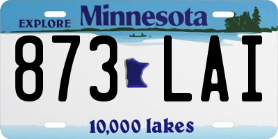 MN license plate 873LAI
