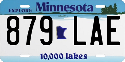 MN license plate 879LAE