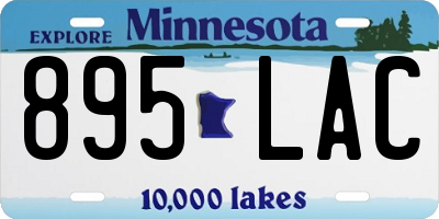 MN license plate 895LAC