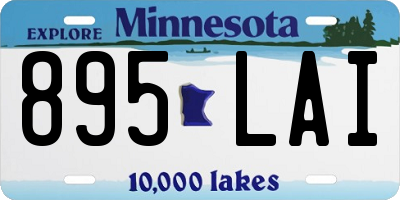MN license plate 895LAI