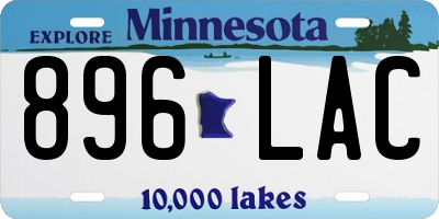 MN license plate 896LAC