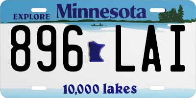 MN license plate 896LAI
