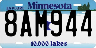 MN license plate 8AM944