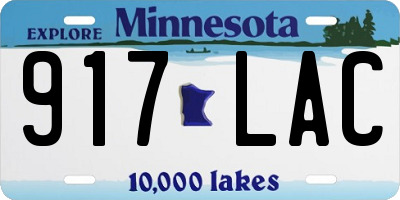 MN license plate 917LAC