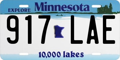 MN license plate 917LAE