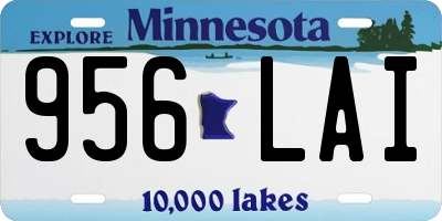 MN license plate 956LAI