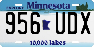 MN license plate 956UDX