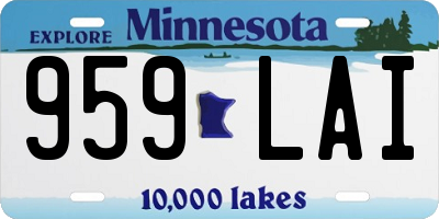 MN license plate 959LAI