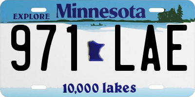 MN license plate 971LAE