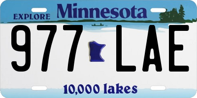 MN license plate 977LAE