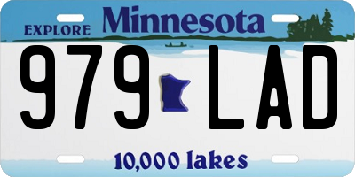 MN license plate 979LAD