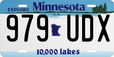 MN license plate 979UDX