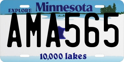 MN license plate AMA565