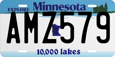 MN license plate AMZ579