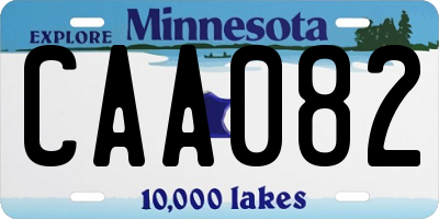 MN license plate CAA082