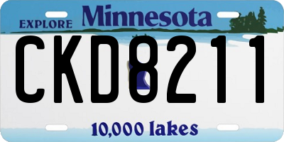 MN license plate CKD8211