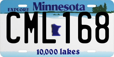 MN license plate CML168
