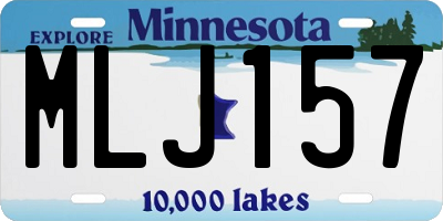 MN license plate MLJ157