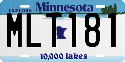 MN license plate MLT181