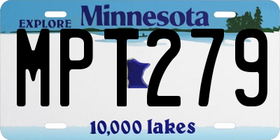 MN license plate MPT279