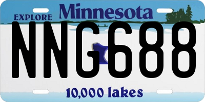 MN license plate NNG688