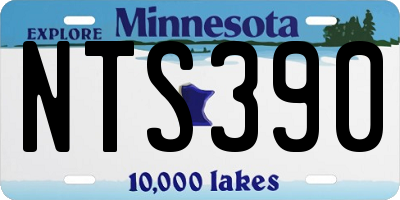 MN license plate NTS390