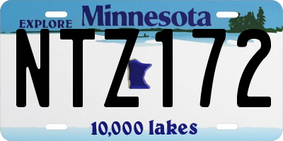 MN license plate NTZ172