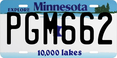 MN license plate PGM662