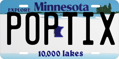 MN license plate POPTIX