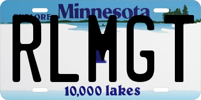 MN license plate RLMGT